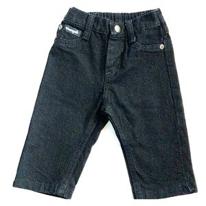 NWT black Wrangler jeans 6-9m